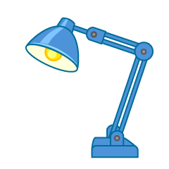 Blue Desk Lamp