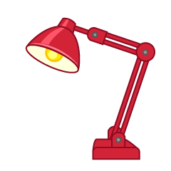 Red Desk Lamp