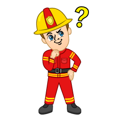 Red Firefighter Thinking