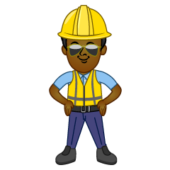 Yellow Engineer with Sunglasses