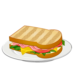 Sandwich on Plate