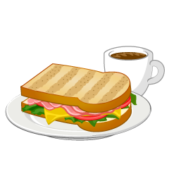 Sandwich and Coffee