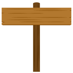 Narrow Wood Signboard