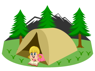 Girl Camping