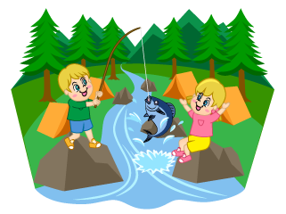 Fishing at Camp