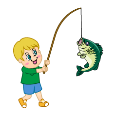 Boy Reeling Fish