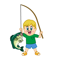 Boy Enjoy Fishing