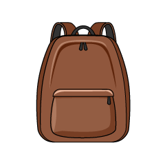 Brown Backpack