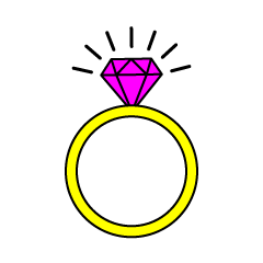 Simple Pink Engagement Ring