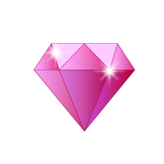 Sparkling Pink Diamond from Side