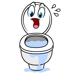 Panicked Toilet Bowl