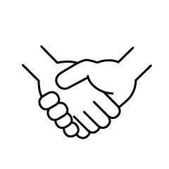 Handshake Black and White