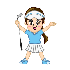 Joyful Woman Golfer