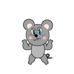 Ratón enojado