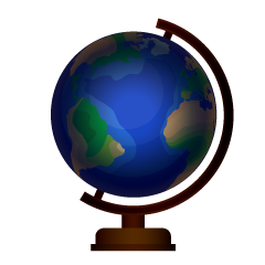 Black Background Globe