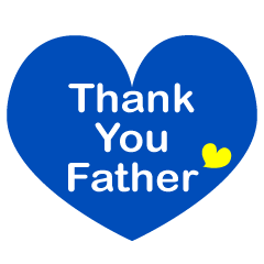 Thank You Father Blue Heart