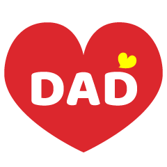 Red Dad Heart