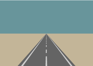 Camino Recto del Horizonte Minimalista