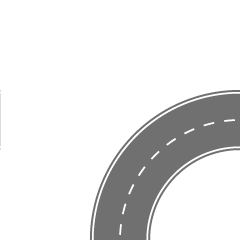 Right-curved Road (Top)