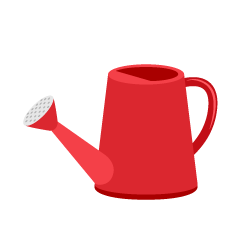 Red Watering Can