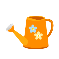 Orange Watering Can