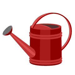 Red Watering Can