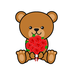 Teddy Bear with Rose