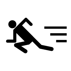 Dash Athlete Pictogram