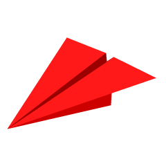 Red Paper Airplane