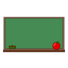 Blackboard with Apple