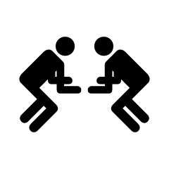 Wrestler Pictogram