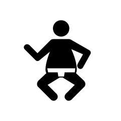 Sumo Wrestler Pictogram