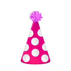 Pink Dots Party Hat