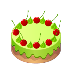 Yellow Green Cake