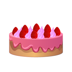 Pink Cake Side