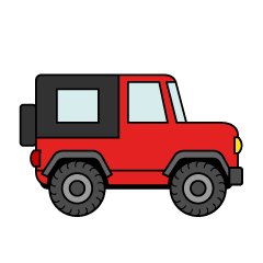 Red Jeep