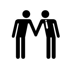 Shake Hands Businessman Pictogram