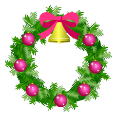 Pink Christmas Wreath