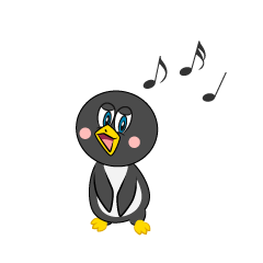 Pingüino cantando