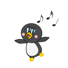 Pingüino bailando