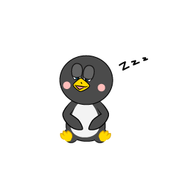 Pingüino durmiendo