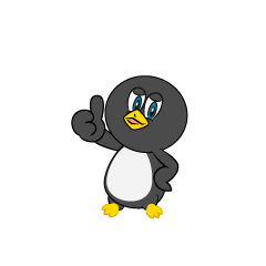 Pulgares arriba pingüino