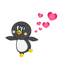 Pingüino de amor