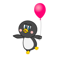 Pingüino con Globo