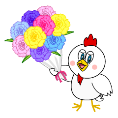 Regalar un ramo de flores Pollo