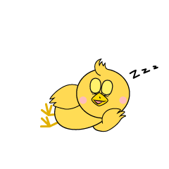 Polluelo durmiendo