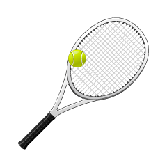 Tennis Racket and Ball