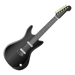 Black Electric Guitar