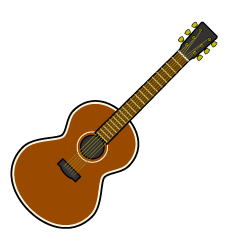 Brown Guitar Simple
