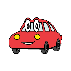 Cute Red Car